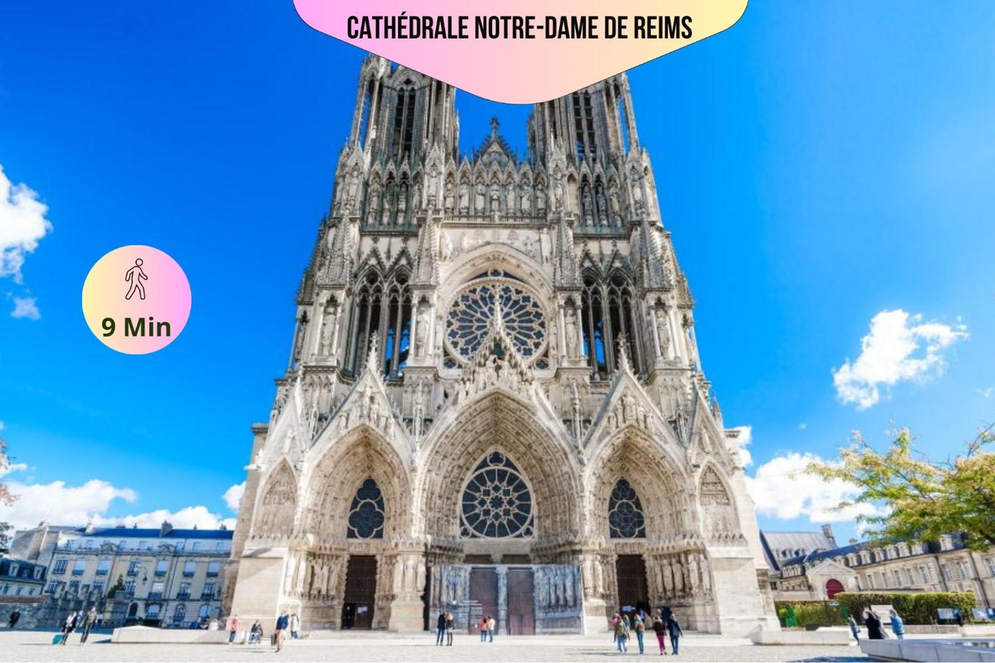 Refuge Urbain - Ideal Pro, Familles & Amis - Le Calme En Hypercentre - Wifi Haut Debit - Netflix - Machine A Laver - Gare, Cathedrale, Commerces, Restaurants & Transports En Commun A Moins De 10 Minutes A Pied แร็งส์ ภายนอก รูปภาพ