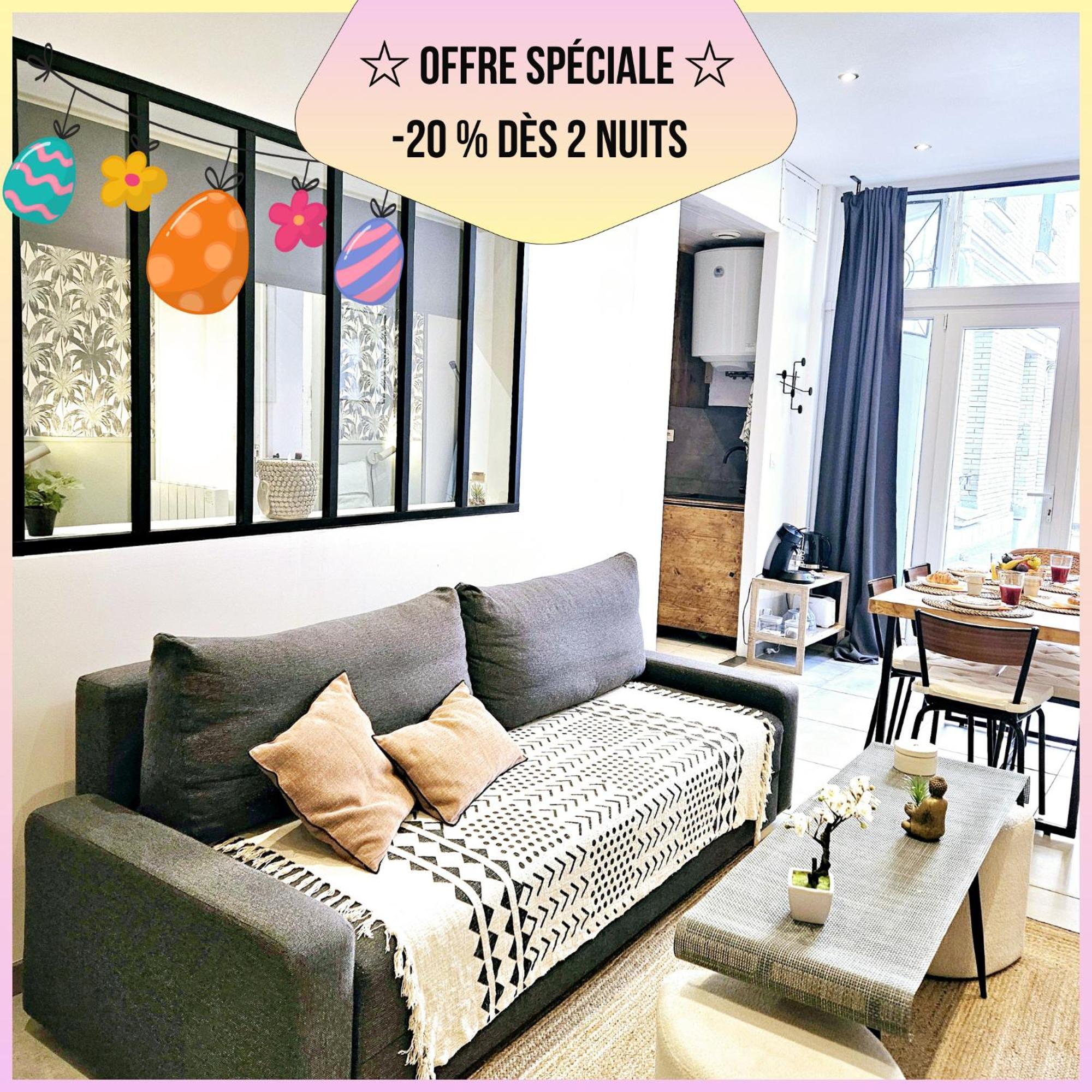 Refuge Urbain - Ideal Pro, Familles & Amis - Le Calme En Hypercentre - Wifi Haut Debit - Netflix - Machine A Laver - Gare, Cathedrale, Commerces, Restaurants & Transports En Commun A Moins De 10 Minutes A Pied แร็งส์ ภายนอก รูปภาพ