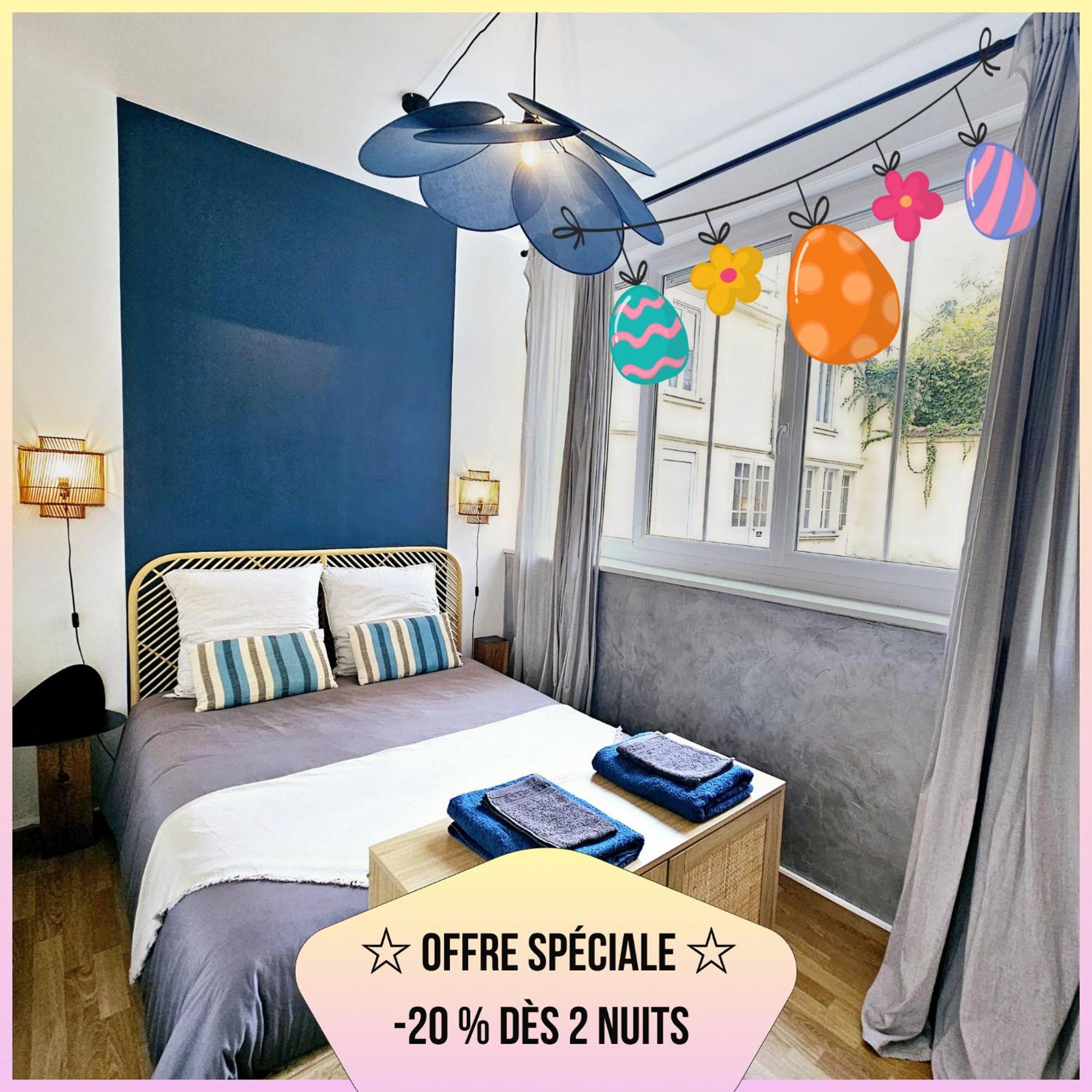 Refuge Urbain - Ideal Pro, Familles & Amis - Le Calme En Hypercentre - Wifi Haut Debit - Netflix - Machine A Laver - Gare, Cathedrale, Commerces, Restaurants & Transports En Commun A Moins De 10 Minutes A Pied แร็งส์ ภายนอก รูปภาพ